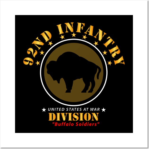 92nd Infantry Division - Buffalo Soldiers wo DS Wall Art by twix123844